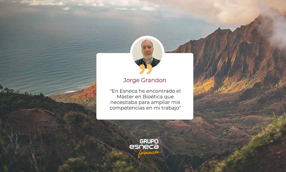 Jorge Grandon Parra: “En Esneca he encontrado el Máster en Bioética que necesitaba para ampliar mis competencias en mi trabajo”